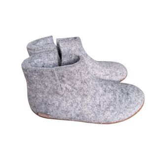 Glerups BOOT WITH NATURAL RUBBER SOLE - HONEY - GREY 36
